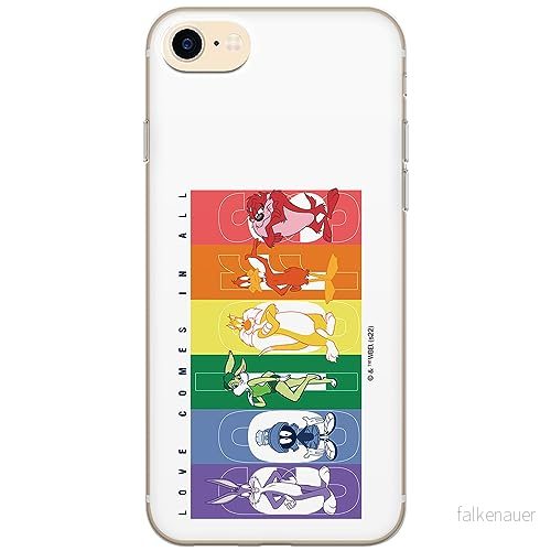 ERT GROUP mobiltelefonfodral för Iphone 7/8/ SE 2/ 3 originalt och officiellt licensierat Looney Tunes mönster 014 optimalt anpassad till formen på mobiltelefonen, fodral tillverkad av TPU plast 5905511997823