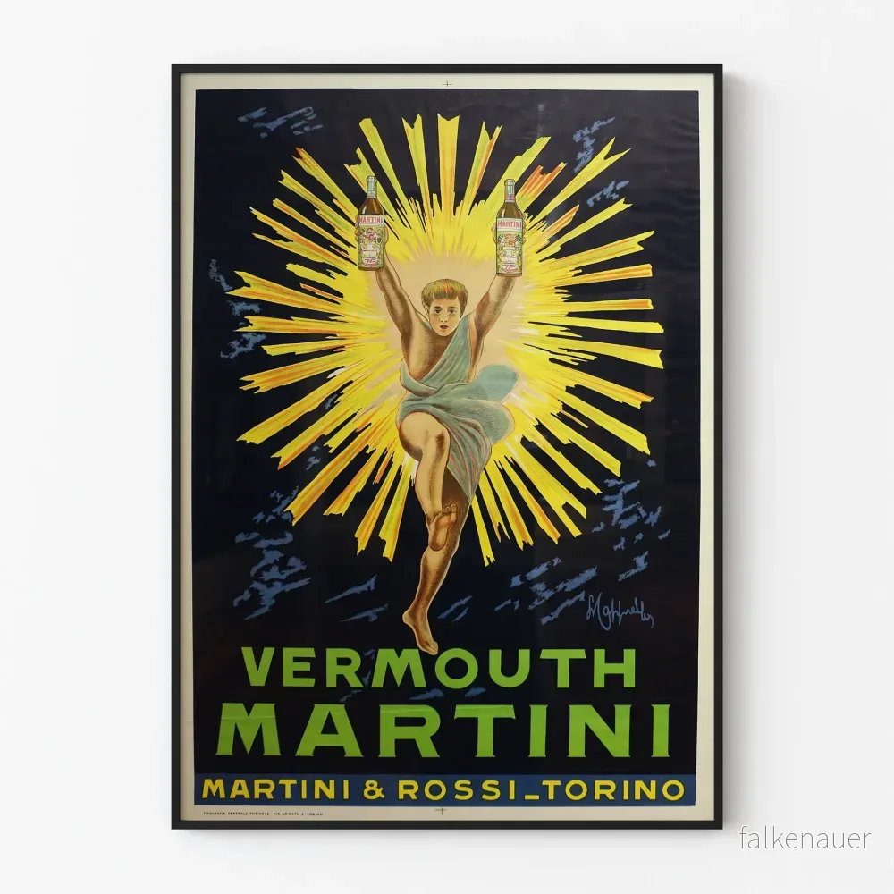 Vintageposter för Vermouth Martini, dekorativ