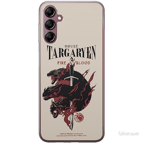ERT GROUP mobiltelefonfodral för Samsung A14 4G/5G originalt och officiellt licensierat Game of Thrones mönster 006 optimalt anpassad till formen på mobiltelefonen, fodral tillverkad av TPU plast 5905511824570