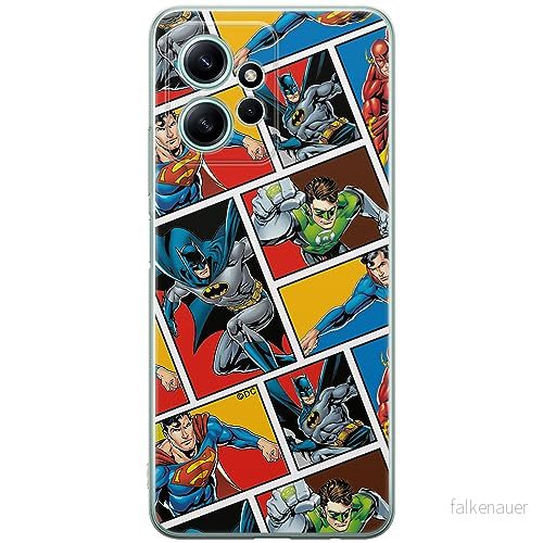 ERT GROUP mobiltelefonfodral för Xiaomi REDMI NOTE 12 4G originalt och officiellt licensierat DC mönster Justice League 001 anpassad till formen på mobiltelefonen, fodral tillverkad av TPU plast 5905511939564