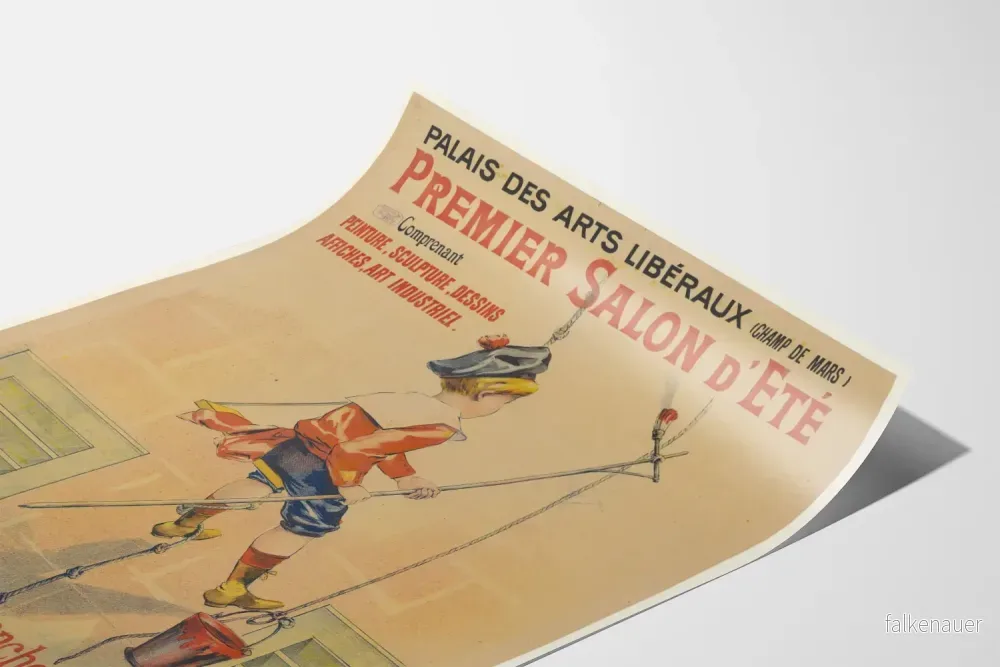 Vintageaffisch för Första sommarutställningen vid Konstnärernas palats - Bild 3