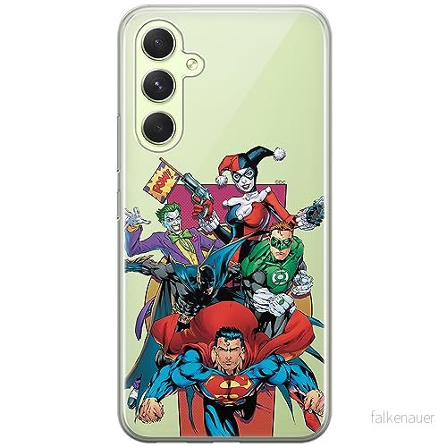 ERT GROUP mobiltelefonfodral för Samsung A54 5G originalt och officiellt licensierat DC mönster Justice League 004 optimalt anpassad till formen på mobiltelefonen, gedeeltelijk transparant 5905511816223
