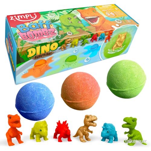 3 x dino överraskande badbomber från Zimpli Kids, 6 st dinosaurieleksaker att samla på, bubbelbadleksaker till jul, för fylla julstrumpor, julklapp, ficksilverleksak 813974028969 3 x dino överraskande badbomber från Zimpli Kids, 6 st dinosaurieleksaker att samla på, bubbelbadleksaker till jul, för fylla julstrumpor, julklapp, ficksilverleksak 813974028969