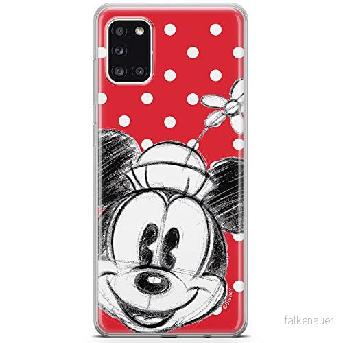 ERT GROUP mobiltelefonfodral för Samsung A31 originalt och officiellt licensierat Disney mönster Minnie 009 optimalt anpassad till formen på mobiltelefonen, fodral tillverkad av TPU plast 5903040213407