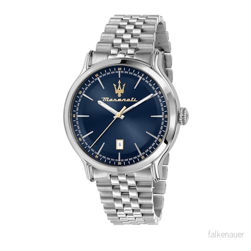 Maserati Epoca DIAL Klocka, Storlek: One Size, Silber blau 8033288937807