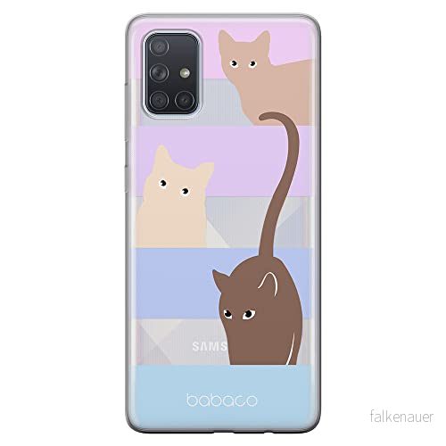 ERT GROUP mobiltelefonfodral för Samsung A71 originalt och officiellt licensierat Babaco mönster Cats 014 optimalt anpassad till formen på mobiltelefonen, gedeeltelijk transparant 5905131066992