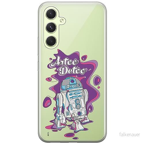 ERT GROUP mobiltelefonfodral för Samsung A54 5G originalt och officiellt licensierat Star Wars mönster R2D2 002 optimalt anpassad till formen på mobiltelefonen, gedeeltelijk transparant 5905511804626