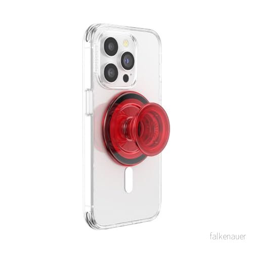 PopSockets PopGrip for Magsafe Danger Red Translucent 840173741290