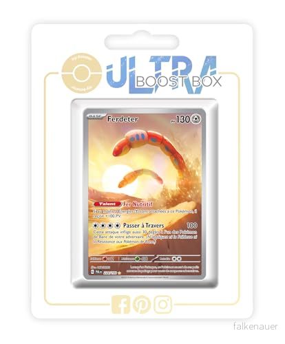 Ferdeter (Orthworm) 224/193 Alternative Shiny Pokémon Gallery Ultraboost X Écarlate et Violet 02 Évolutions à Paldea Box med 10 franska kort 3701604927782