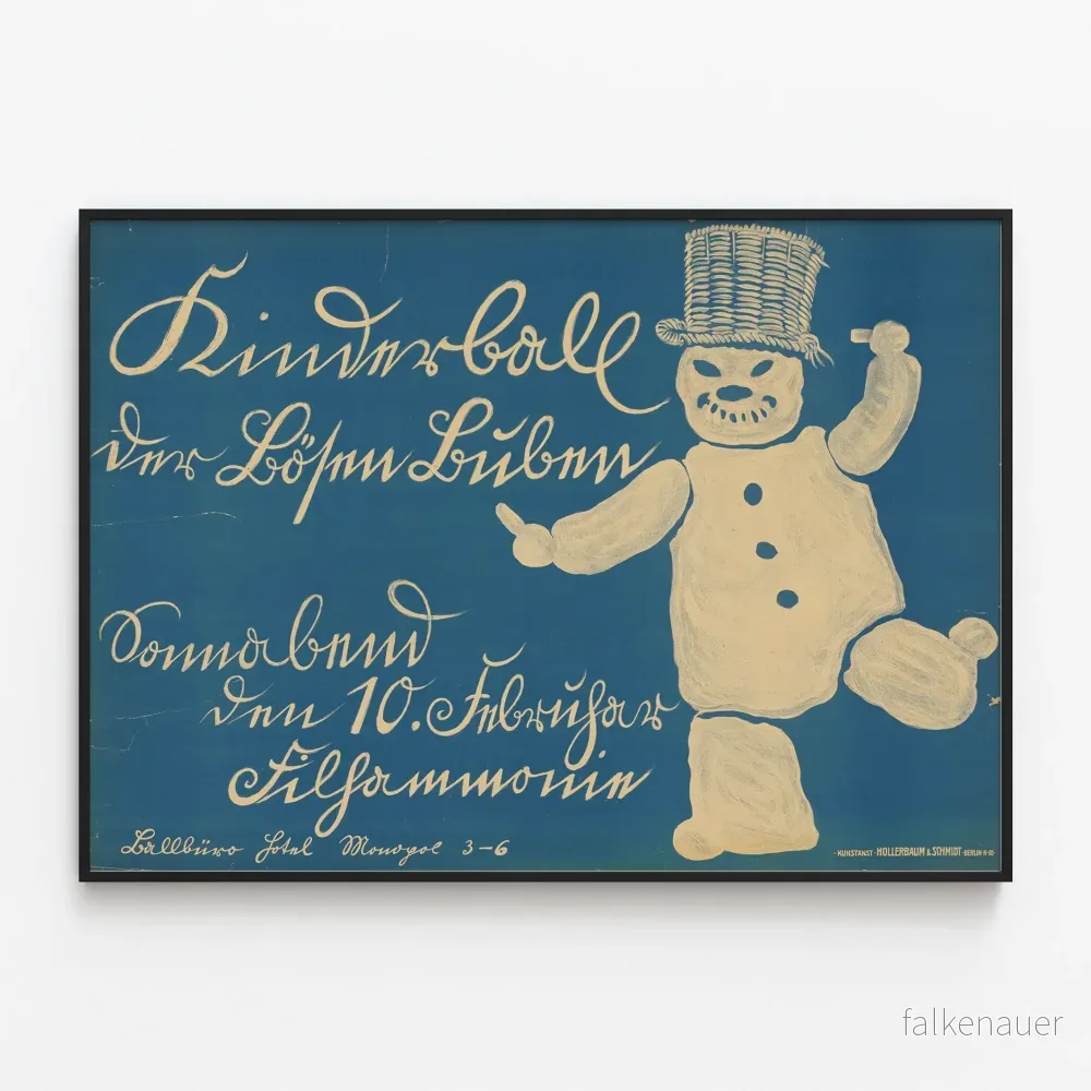 Vintageposter Kinderball Der Bosen Buben - Unik väggdekoration