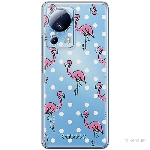 ERT GROUP mobiltelefonfodral för Xiaomi 13 LITE/CIVI 2 originalt och officiellt licensierat Babaco mönster Flamingo 003 optimalt anpassad till formen på mobiltelefonen, gedeeltelijk transparant 5905511924614