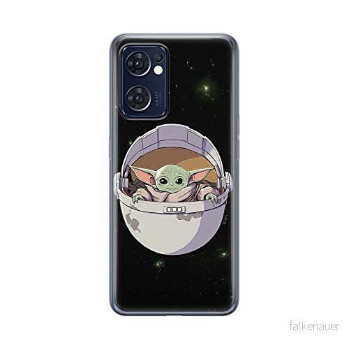ERT GROUP mobiltelefonfodral för Oppo RENO 7 5G originalt och officiellt licensierat Star Wars mönster Baby Yoda 026 optimalt anpassad till formen på mobiltelefonen, fodral tillverkad av TPU plast 5905511314767