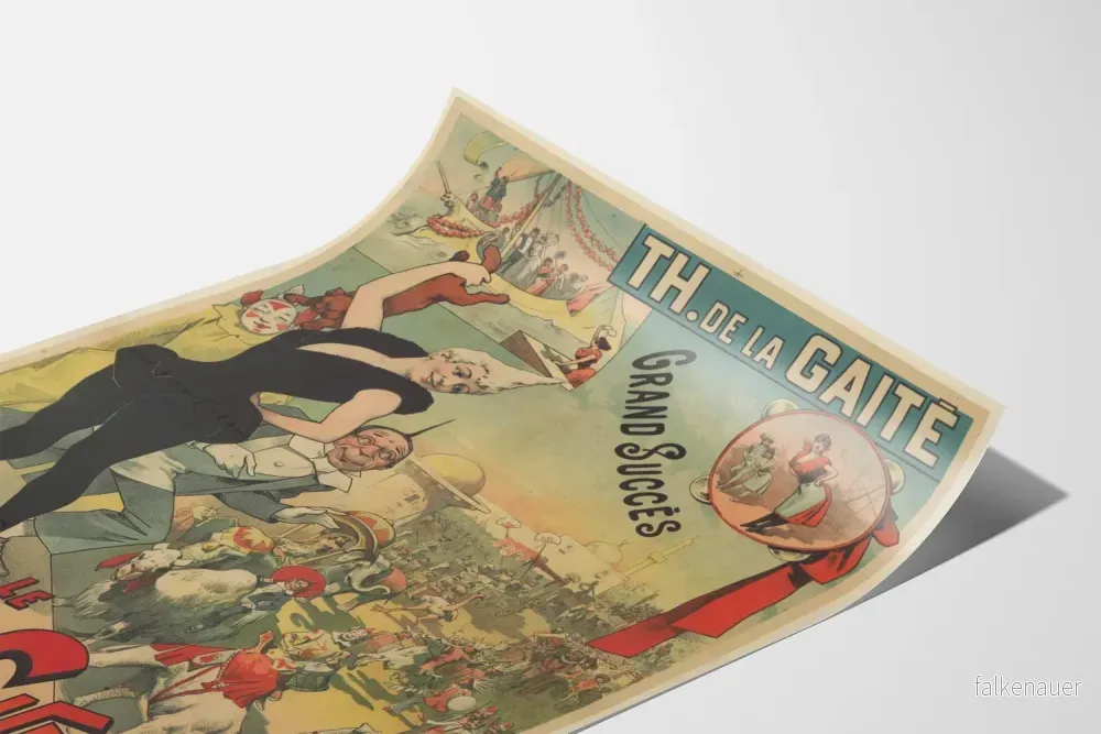 Vintageposter av Théâtre de la Gaîté - Suzette's Resa - Bild 3