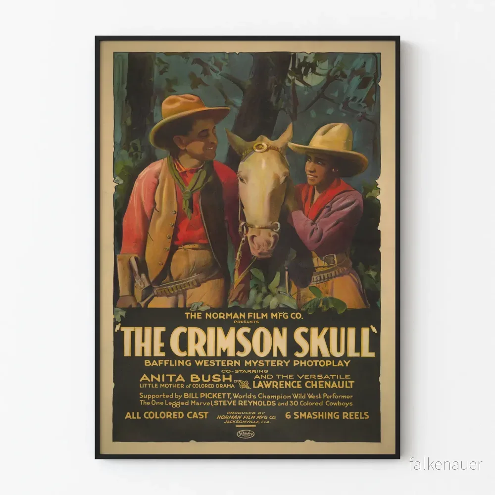 Vintage västernposter The Crimson Skull