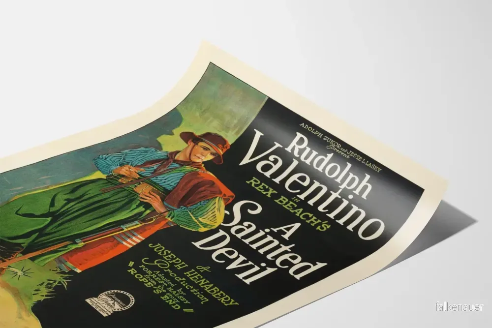 Vintageposter A Sainted Devil med Rudolph Valentino - Bild 3