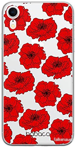 ERT GROUP mobiltelefonfodral för Apple Iphone XR originalt och officiellt licensierat Babaco mönster Flowers 018 Vit optimalt anpassad till formen på mobiltelefonen, gedeeltelijk transparant 5903932633504
