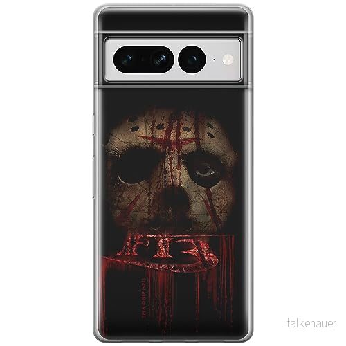 ERT GROUP mobiltelefonfodral för Google PIXEL 7 PRO originalt och officiellt licensierat Horror mönster Friday the 13th 013 anpassad till formen på mobiltelefonen, fodral tillverkad av TPU plast 5905795174774