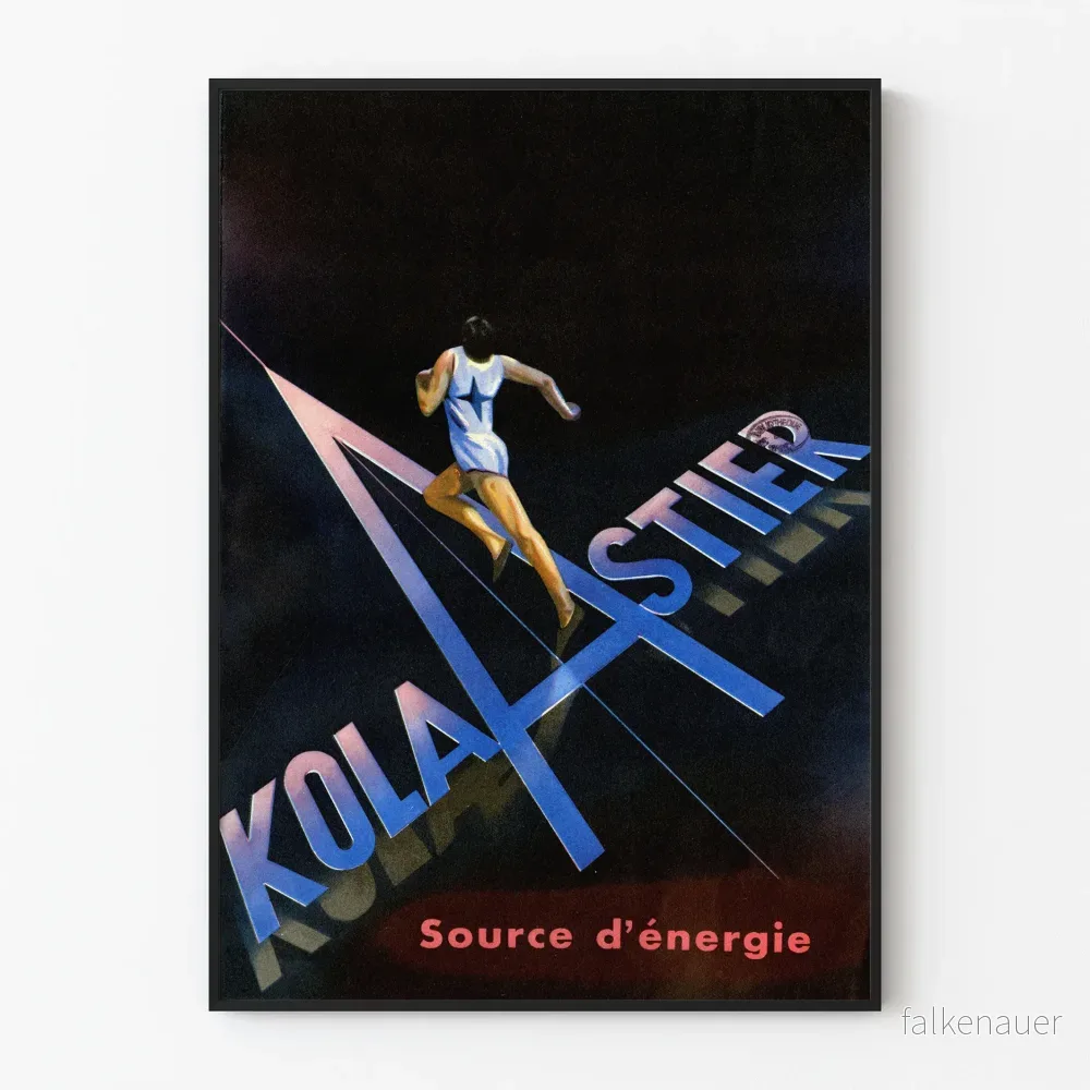Vintageposter Kola Astier energikälla