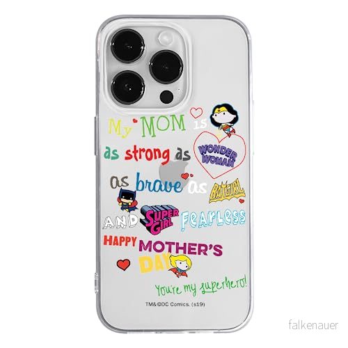 ERT GROUP mobiltelefonfodral för Apple Iphone 14 PRO MAX originalt och officiellt licensierat DC mönster Super Girls 004 optimalt anpassad till formen på mobiltelefonen, gedeeltelijk transparant 5905131942869