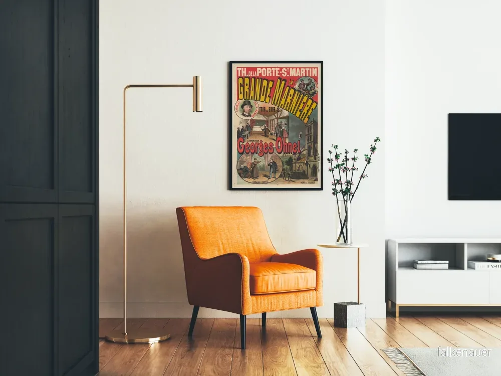 Teateraffisch La Grande Marnière - Vintage väggdekoration - Bild 2
