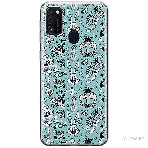 ERT GROUP mobiltelefonfodral för Samsung M21 originalt och officiellt licensierat Looney Tunes mönster 004 optimalt anpassad till formen på mobiltelefonen, fodral tillverkad av TPU plast 5903040482292