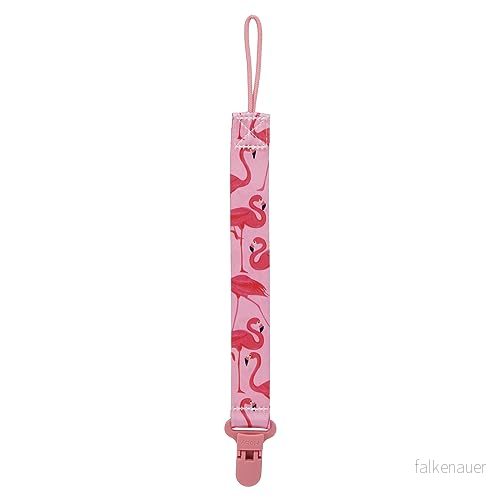 Nuby Napphållare i tyg med plastklämma rosa 5414959060698