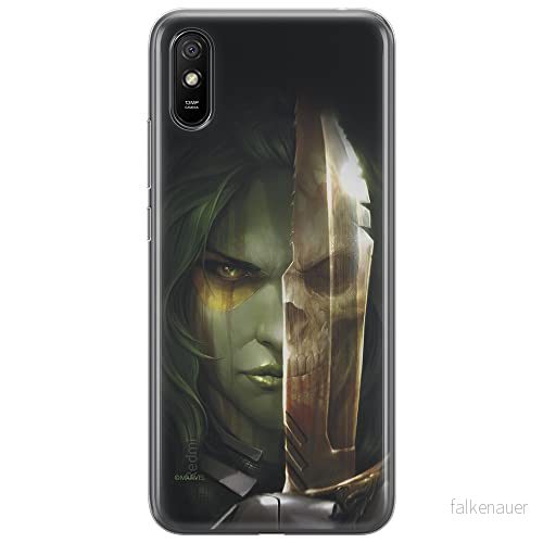 ERT GROUP mobiltelefonfodral för Xiaomi REDMI 9A originalt och officiellt licensierat Marvel mönster Gamora 002 optimalt anpassad till formen på mobiltelefonen, fodral tillverkad av TPU plast 5903040297643