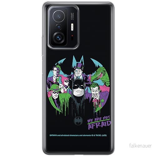 ERT GROUP mobiltelefonfodral för Xiaomi 11T 5G / PRO originalt och officiellt licensierat DC mönster Batman 100 anpassad till formen på mobiltelefonen, fodral tillverkad av TPU plast 5905795059767