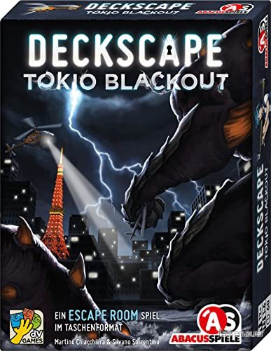 ABACUSSPIELE 38231 Deckscape – Tokyo Blackout Escape Room Game, Vit 4011898382310 ABACUSSPIELE 38231 Deckscape – Tokyo Blackout Escape Room Game, Vit 4011898382310