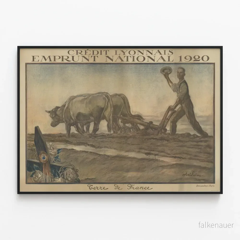 Vintageaffisch Crédit Lyonnais Nationalobligation 1920