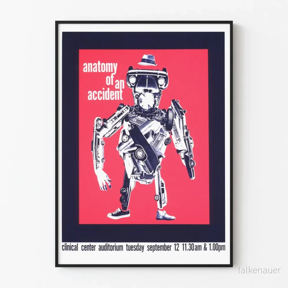 Vintageaffisch Anatomy of an Accident - Unik väggdekoration