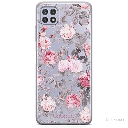 ERT GROUP mobiltelefonfodral för Samsung A22 5G originalt och officiellt licensierat Babaco mönster Flowers 054 optimalt anpassad till formen på mobiltelefonen, gedeeltelijk transparant 5905131354860