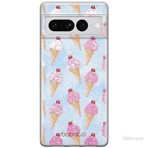 ERT GROUP mobiltelefonfodral för Google PIXEL 7 PRO originalt och officiellt licensierat Babaco mönster Ice Cream 002 optimalt anpassad till formen på mobiltelefonen, fodral tillverkad av TPU plast 5905795170196