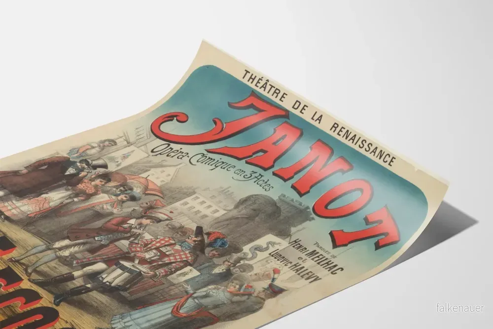 Vintageposter av Opéra Janot på Théâtre de la Renaissance - Bild 3