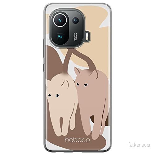 ERT GROUP mobiltelefonfodral för Xiaomi MI 11 PRO originalt och officiellt licensierat Babaco mönster Cats 002 optimalt anpassad till formen på mobiltelefonen, fodral tillverkad av TPU plast 5905131085917