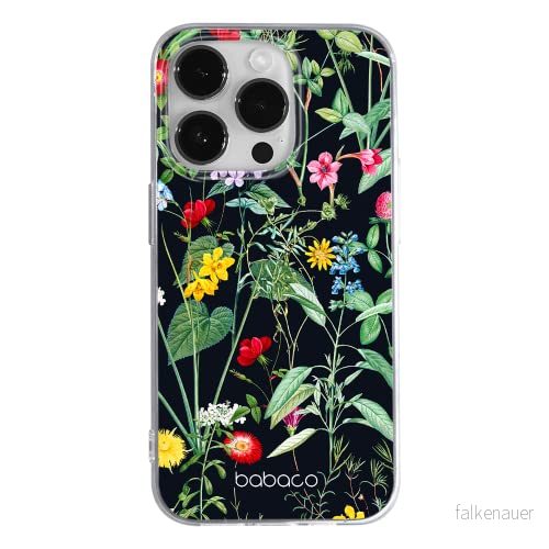 ERT GROUP mobiltelefonfodral för Apple Iphone 14 PRO MAX originalt och officiellt licensierat Babaco mönster Flowers 041 optimalt anpassad till formen på mobiltelefonen, fodral tillverkad av TPU plast 5905131933119