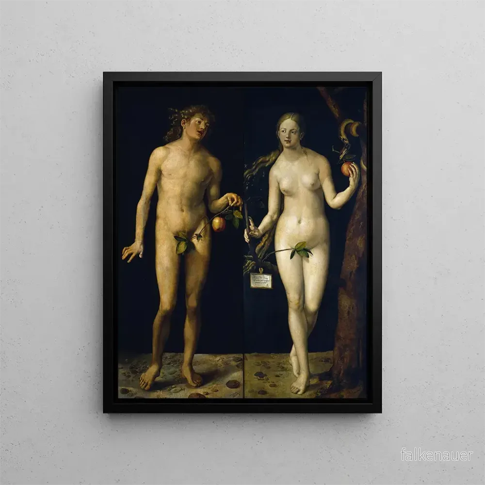 Målning Adam och Eva - Albrecht Dürer | Konsttryck