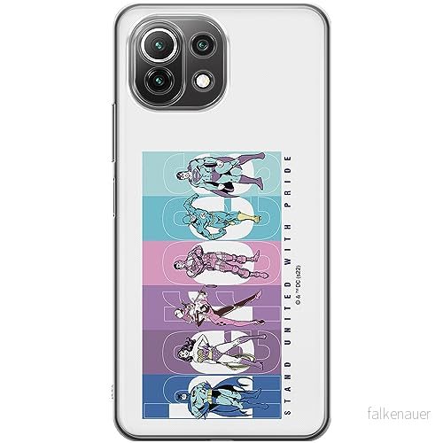 ERT GROUP mobiltelefonfodral för Xiaomi 11 LITE 4G / 5G originalt och officiellt licensierat DC mönster Justice League 009, fodral tillverkad av TPU plast 5905511999902