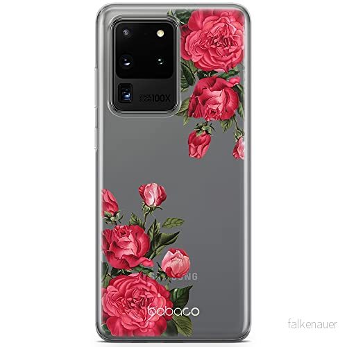 ERT GROUP Mobiltelefonskal för Samsung S20 Ultra original och officiellt licensierad Babaco mönster Flowers 007 optimalt anpassad till mobiltelefonens form, delvis transparent 5903537759388