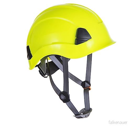 Portwest PS53 Lättviktsskyddshjälm för Arbeten på Höjd Gul 5036108262601
