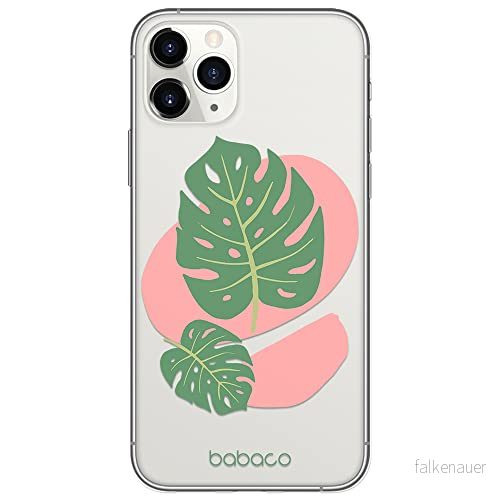 ERT GROUP mobiltelefonfodral för Apple Iphone 11 PRO originalt och officiellt licensierat Babaco mönster Plants 011 Vit optimalt anpassad till formen på mobiltelefonen, gedeeltelijk transparant 5903932575453