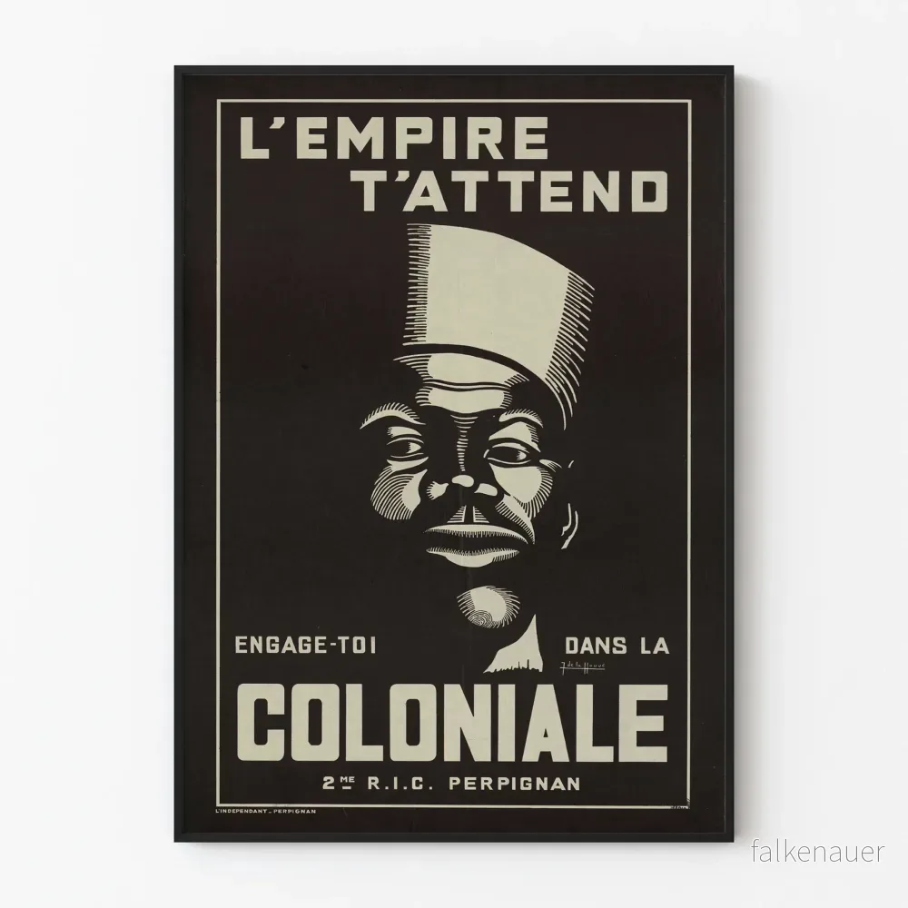 Vintage rekryteringsposter för kolonialarmén - Imperiet väntar på dig