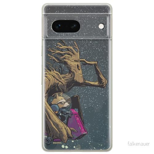 ERT GROUP mobiltelefonfodral för Google PIXEL 7 originalt och officiellt licensierat Marvel mönster Guardians of the Galaxy 003 anpassad till formen på mobiltelefonen, fodral tillverkad av TPU plast 5905795159894