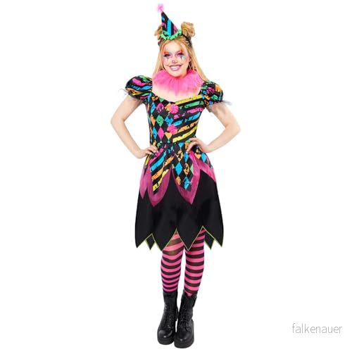 amscan 9917871 Halloween Funhouse Skräck Clown Maskeraddräkt, Multi, Storlek: 14 16 194099135788