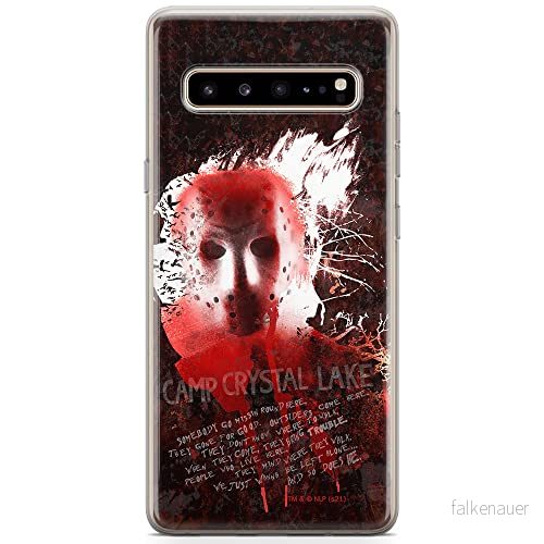 ERT GROUP mobiltelefonfodral för Samsung S10 5G originalt och officiellt licensierat Horror mönster Friday the 13th 016 optimalt anpassad till formen på mobiltelefonen, fodral tillverkad av TPU plast 5905511117252