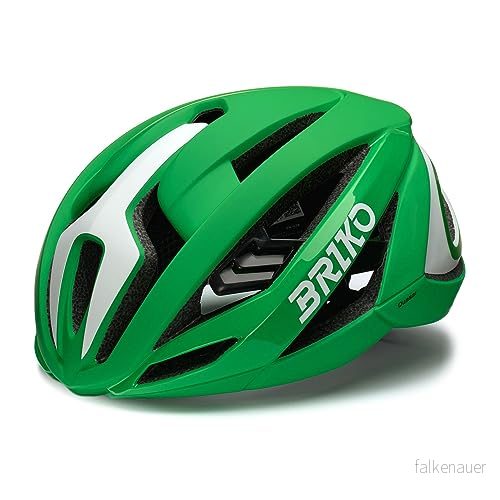 Briko Quasar BARDIANI, Unisex Vuxen Hjälm, Grönvit, M 8059075975876