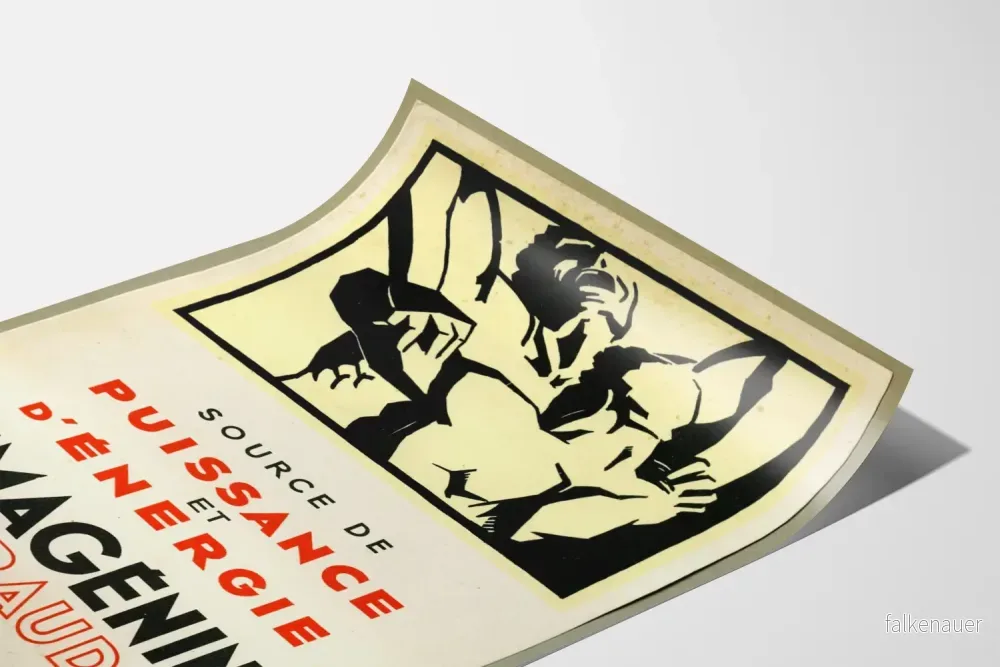 Vintageposter Hémagénine Giraud – Kraft- och energikälla - Bild 3