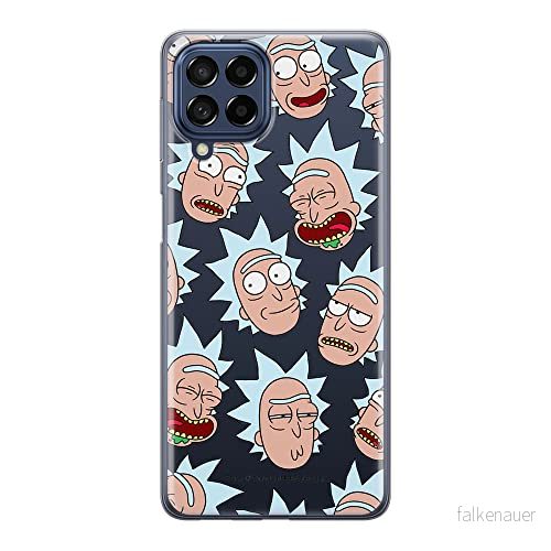 ERT GROUP mobiltelefonfodral för Samsung M53 5G originalt och officiellt licensierat Rick and Morty mönster & 015 optimalt anpassad till formen på mobiltelefonen, gedeeltelijk transparant 5905511392352