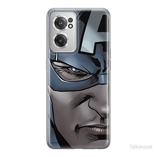 ERT GROUP mobiltelefonfodral för Oneplus NORD CE 2 originalt och officiellt licensierat Marvel mönster Captain America 020 anpassad till formen på mobiltelefonen, fodral tillverkad av TPU plast 5905511300548