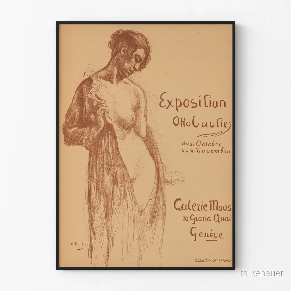 Otto Vautier Utställningsaffisch Galerie Moos Genève